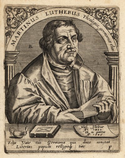 Martin Luther af Theodore de Bry
