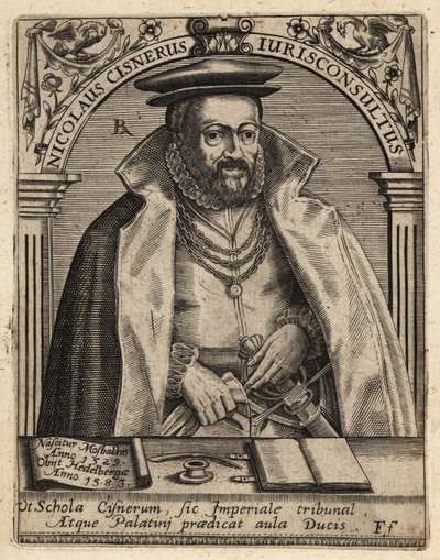 Nikolaus Cisnerus af Theodore de Bry