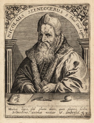 Nikolaus Selnecker af Theodore de Bry