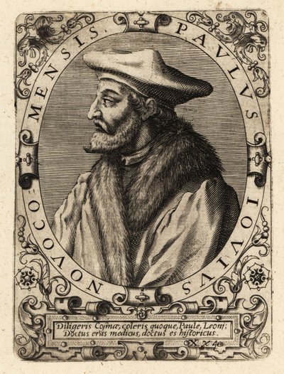 Paolo Giovio, italiensk læge. af Theodore de Bry