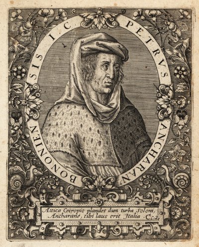 Peter af Ancarano, ca. 1333-1416, italiensk jurist. af Theodore de Bry