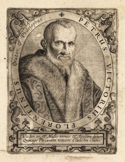 Piero Vettori, italiensk forfatter. af Theodore de Bry