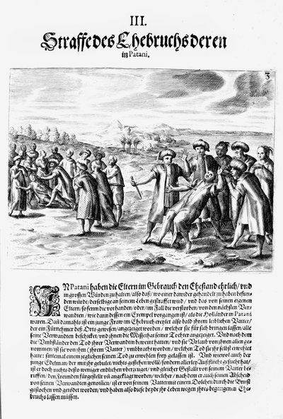 Afregning af en score, 1606 af Theodore de Bry