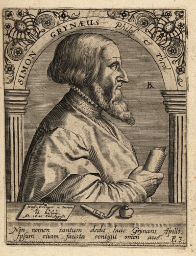 Simon Griner; 1493-1541, tysk lærd. af Theodore de Bry