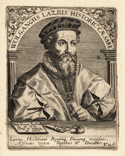 Wolfgang Laz, østrigsk kartograf og historiker. af Theodore de Bry