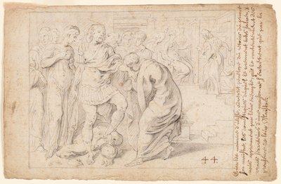 Ulysses modtager Hyldesten af Loyal Serving-Women af Theodore van Thulden