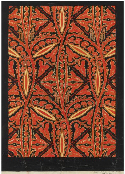 Tapet design af Theodorus (1866 1951) Nieuwenhuis