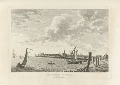 Udsigt over Oudeschild på Texel Det gamle skjold på Texel (titel på objekt) af Theodorus de Roode