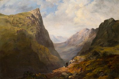 Honister Crag, ca. 1827-90 (olie på lærred) af Theophil Lindsey Aspland