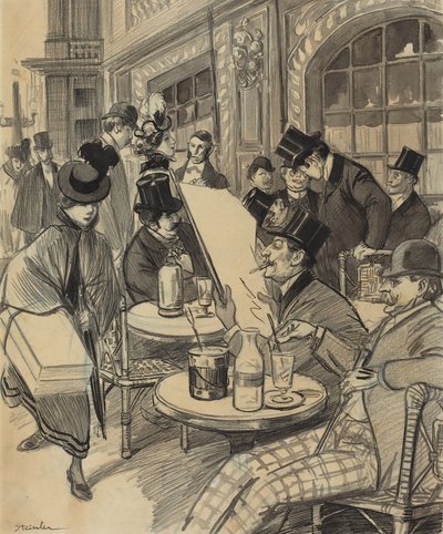 Chez Maxime af Théophile Alexandre Steinlen