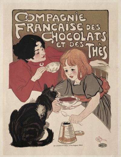 Compagnie Française des Chocolate et des Thés af Théophile Alexandre Steinlen