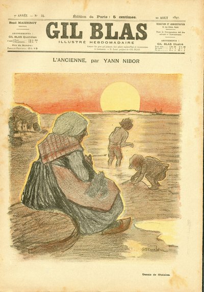 Cover af "" Gil Blas"" af Théophile Alexandre Steinlen