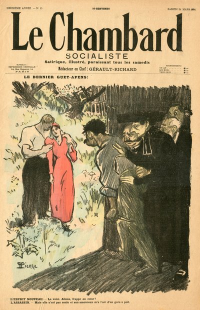 Cover af "" The socialist Chambard "", Satirical in Colors af Théophile Alexandre Steinlen