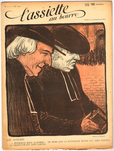 Cover af "" The Butter Plate"", nummer 5, Satirique en Colours af Théophile Alexandre Steinlen