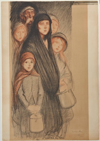 I Belgien er belgierne sultne, 1915 af Théophile Alexandre Steinlen