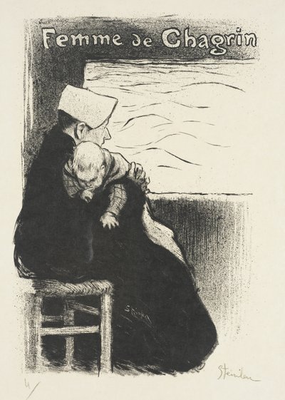 Sorgens kvinde af Théophile Alexandre Steinlen