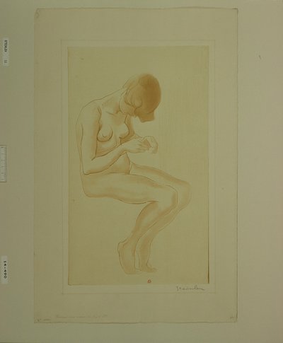 [Kvinde, der lakerer sine negle (6. stor akt)] af Théophile Alexandre Steinlen