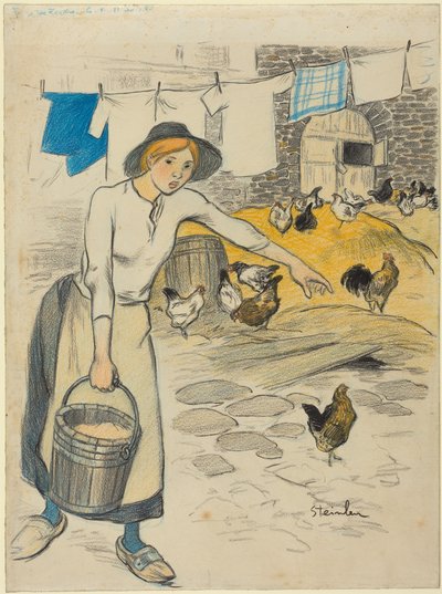 Bondepige af Théophile Alexandre Steinlen