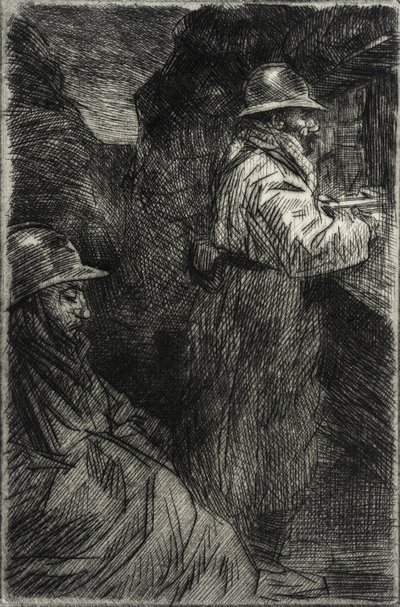 I kasernen af Théophile Alexandre Steinlen