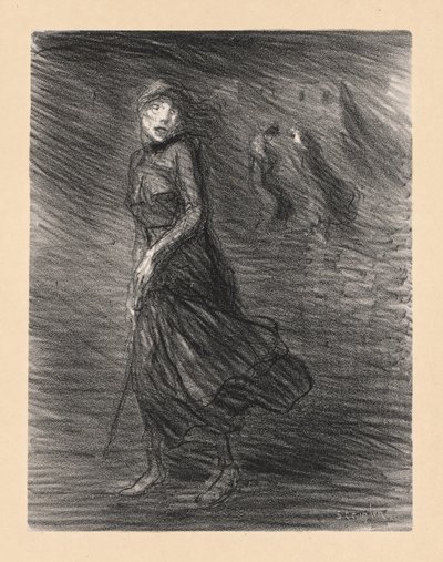 På gaden (Dans la Rue) af Théophile Alexandre Steinlen