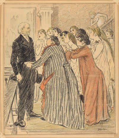 Den gamle dekanens eventyr (The Adventure of the Old Dean) af Théophile Alexandre Steinlen