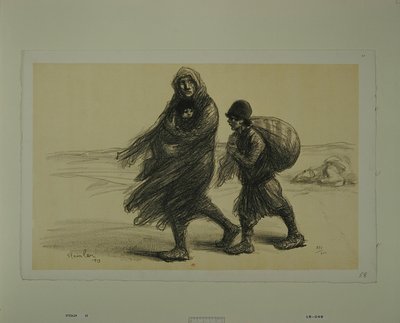 Den serbiske udvandring af Théophile Alexandre Steinlen