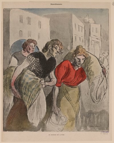 Tilbagekomsten fra vaskestedet af Théophile Alexandre Steinlen