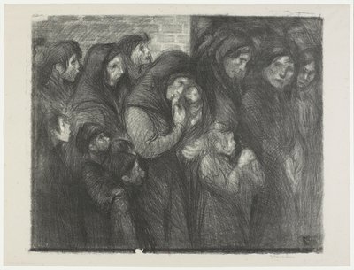 [Enkerne fra Courrières] af Théophile Alexandre Steinlen