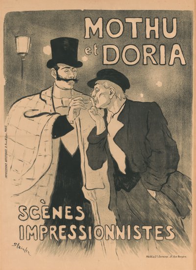 Mothu og Doria af Théophile Alexandre Steinlen