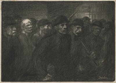 Arbejdere forlader fabrikken af Théophile Alexandre Steinlen