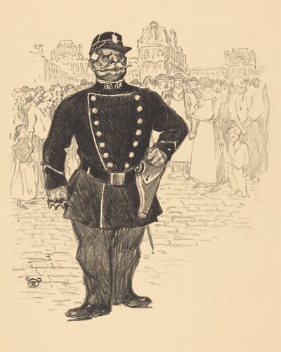 Fred i gaderne af Théophile Alexandre Steinlen