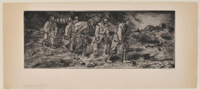 Forsyning i forreste linje af Théophile Alexandre Steinlen