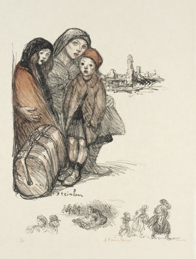 Flygtninge af Théophile Alexandre Steinlen