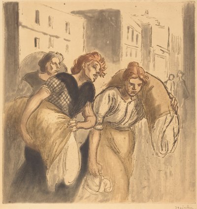 Retur fra vaskehuset af Théophile Alexandre Steinlen