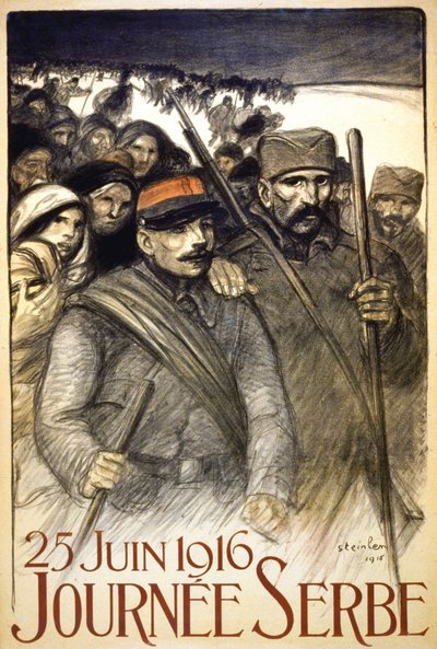 Serbian Day, 25. juni af Théophile Alexandre Steinlen