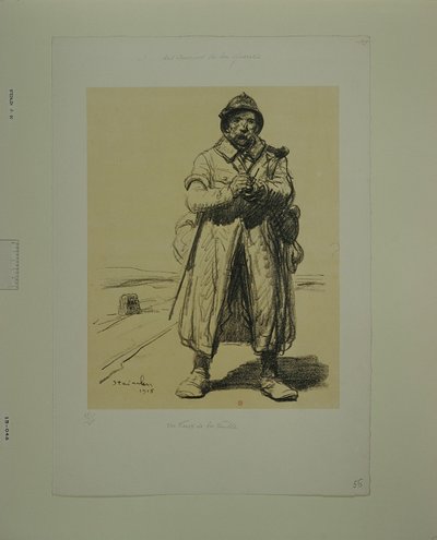 En gammel rotte (tryk b) af Théophile Alexandre Steinlen