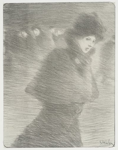 En forbipasserende kvinde af Théophile Alexandre Steinlen