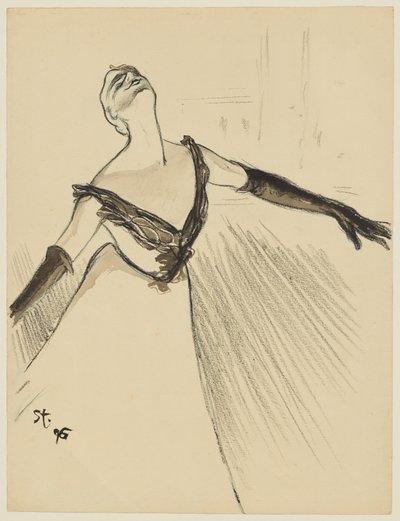 Yvette Guilbert af Théophile Alexandre Steinlen