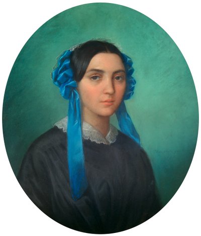 Portræt af en ung pige, 1843 af Theophile Gautier