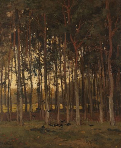 Udsigt i skoven af Theophile de Bock