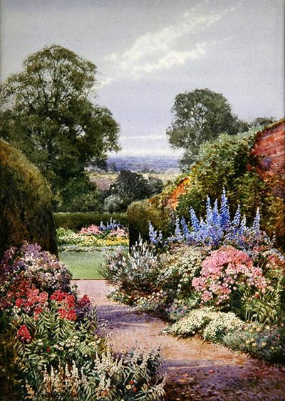 I nærheden af Henley, Oxfordshire (akvarel på papir) af Theresa Sylvester Stannard