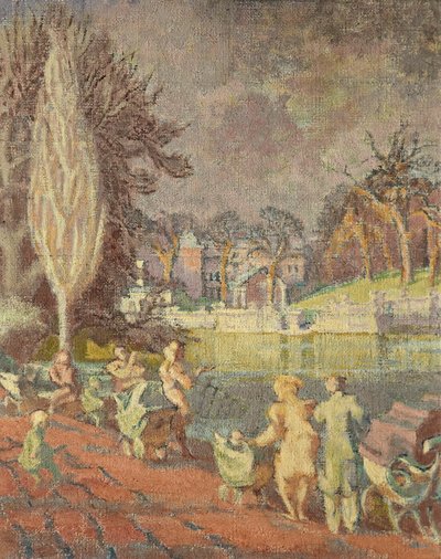 The Serpentine in Spring, Hyde Park, London af Therese Lessore