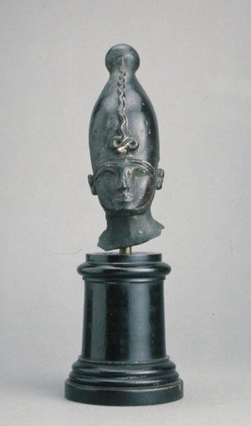 Hoved af guden Osiris (bronze) af Third Intermediate Period Egyptian