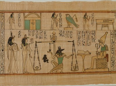 Sangeren af Amun Nanys begravelsespapyrus, x.1050 f.Kr. (papyrus, maling) af Third Intermediate Period Egyptian