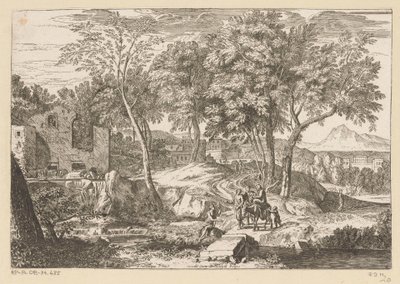 Flyvning til Egypten Suite de Paysages (serietitel) af Théodore
