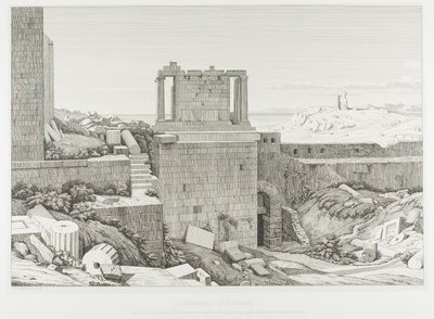 Akropolis i Athen af Théodore Caruelle d