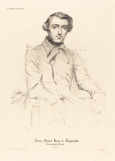 Alexis Charles Henry de Tocqueville af Théodore Chassériau