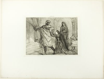 Away!, plade 7 (3. akt, scene 4) fra Othello af Théodore Chassériau