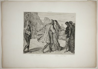 O My Fair Warrior, plade fem fra Othello af Théodore Chassériau