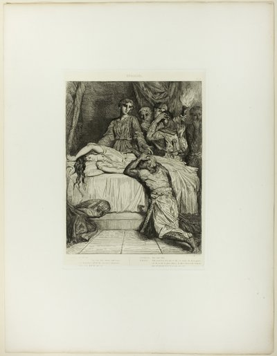 Åh! Åh! Åh!, tallerken fjorten fra Othello af Théodore Chassériau
